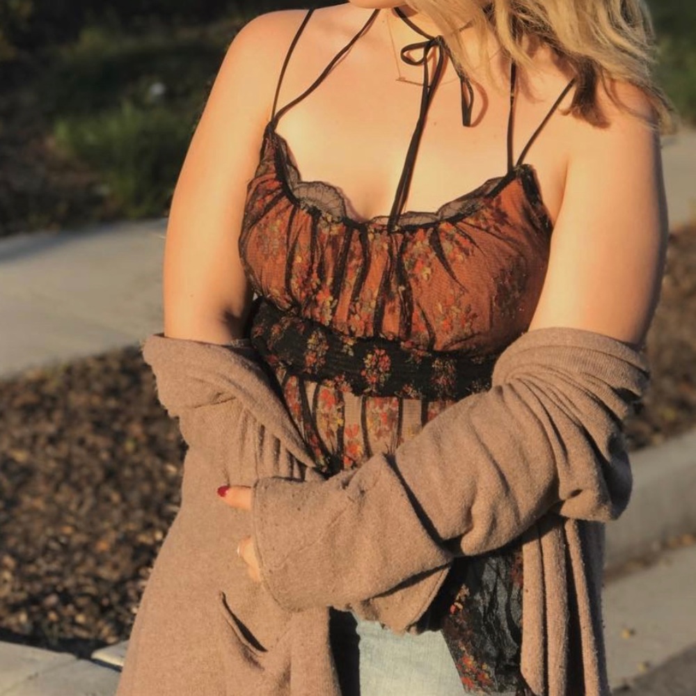 Free People Tie Top